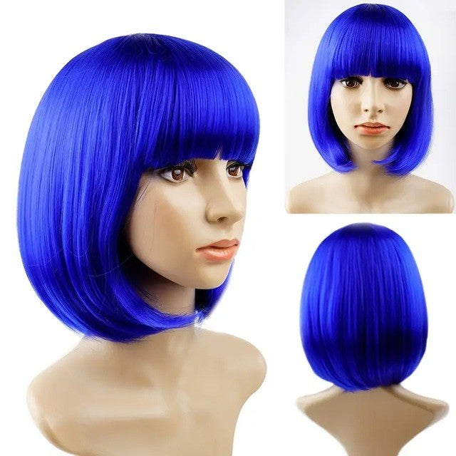 Peruca Cosplay, Tunsoare Bob Cu Breton, Pentru Carnaval, Halloween, Petreceri Tematice, Din Pet, Marime Universala - vivimall.ro