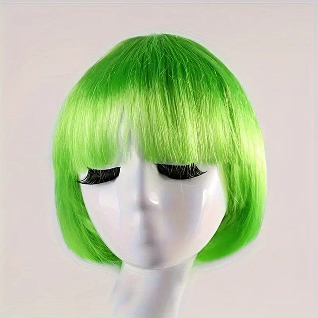 Peruca Cosplay, Tunsoare Bob Cu Breton, Pentru Carnaval, Halloween, Petreceri Tematice, Din Pet, Marime Universala - vivimall.ro