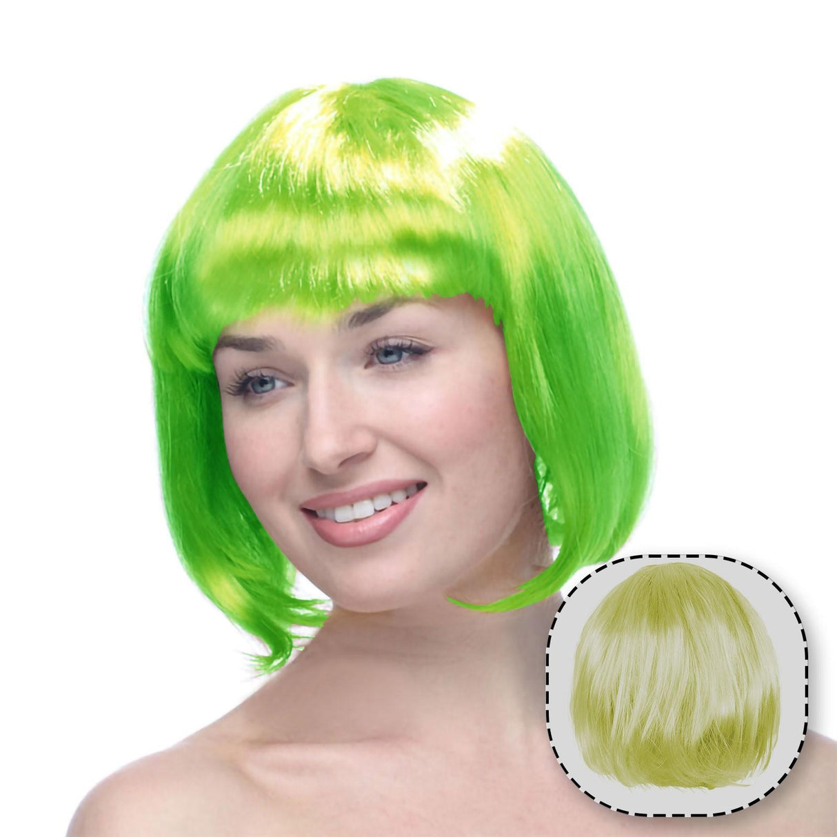 Peruca Cosplay, Tunsoare Bob Cu Breton, Pentru Carnaval, Halloween, Petreceri Tematice, Din Pet, Marime Universala - vivimall.ro