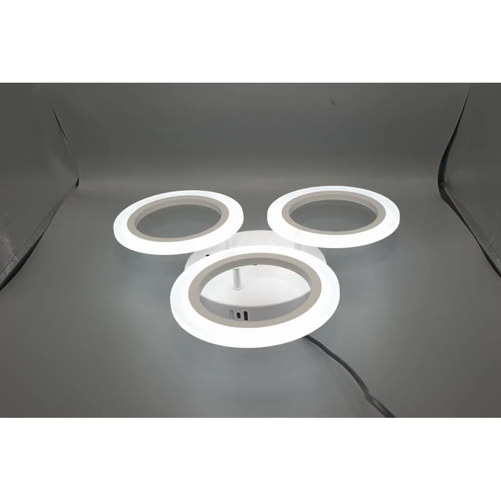Lustra Led Mara, 3 Cercuri, Lumina Neutra - vivimall.ro