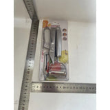 Accesorii de Curatat Decojit Fructe Legume, Vivimall, Set 3 Piese, Feliator Cutit Decojitor, Legume si Fructe, din Otel Inoxidabil, cu Maner, Argintiu - vivimall.ro