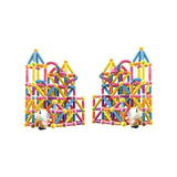 Piese Magnetice pentru Copii, Flippy, Set din 258 de Piese de diferite Culori, Constructor Magnetic cu Posibilitatea de a Construii forme Nelimitate, Multicolor - vivimall.ro