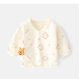 Pijama Bluza pentru Nou-nascuti, Flippy, din Bumbac, stil de Primavara - Toamna, Topic pentru Bebelusi, Print Ursulet, Marimea 52 cm, Bej - vivimall.ro