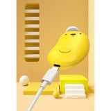 Pila Electrica, Vivimall, pentru Bebelusi si Adulti, din ABS, Incarcare USB, 6 Accesorii, cu Lumina Led, 8.8 x 4.9 cm, Galben