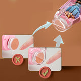 Pila Electrica, Vivimall, pentru Copii si Bebelusi, din ABS, 6 Accesorii, cu Lumina LED, 9.5 x 6 x 17 cm, Verde/Roz