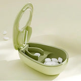 Cutie Taiat Pastile si Depozitare Medicamente, Flippy, Galbena, 8x5x2.65 cm, Compacta si Portabila, Ideala Pentru Calatorii