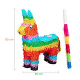 Pinata Magarus pentru Petrecere, Flippy, Pinata din Hartie si Carton, Pinata pentru Copii, 50 x 35 x 10 cm, Multicolor - vivimall.ro