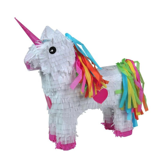 Pinata Unicorn pentru Petrecere, Vivimall, Pinata din Hartie si Carton, Pinata pentru Copii, 50 x 35 x 10 cm, Alb - vivimall.ro