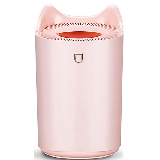 Umidificator cu duza dubla, Vivimall, de capacitate mare 3L, roz