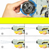 Pistol cu Apa de Inalta Presiune pentru Copii, Vivimall, Jucarie Pistol cu Apa, Capacitate 1.5 L, 43 x 20 x 4 cm, Petrecerile de Vara, 4-12 Ani, Negru Gri - vivimall.ro