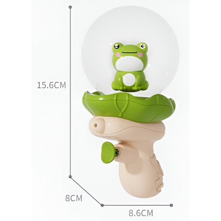 Pistol cu Apa pentru Copii, Flippy, Multifunctional, Capacitate 250 mL, Model Broscuta, 15.6x8x8.6 cm, ABS, Verde