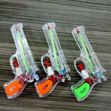 Pistol cu Apa, Vivimall, pentru Copii, din Plastic, 16 x 5 x 2 cm, Transparent/Portocaliu - vivimall.ro
