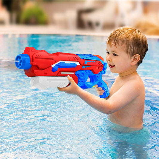 Pistol Cu Apa, +6 Ani, Rezervor 1200 Ml, Din Plastic, 40 X 7 X 20 Cm, Rosu/Albastru - vivimall.ro