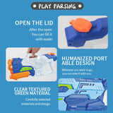 Pistol cu Apa pentru Copii, Rezervor, Pentru Piscina/Plaja, Vivimall, 6ani+,  4 duze, Albastru, 1500ML - vivimall.ro