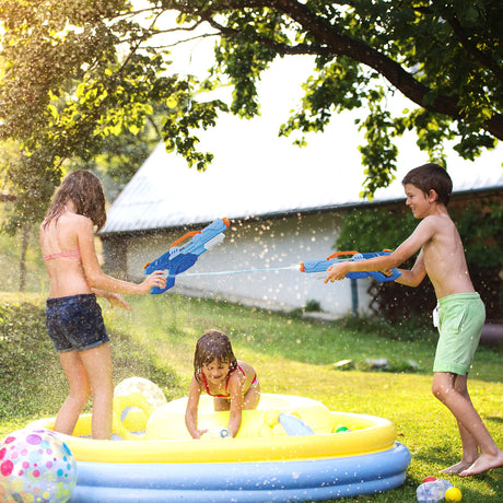 Pistol Cu Apa Pentru Copii, Rezervor, Pentru Piscina/Plaja, 6Ani+, Albastru, 1500Ml - vivimall.ro
