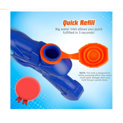 Pistol Cu Apa Pentru Copii, Rezervor, Pentru Piscina/Plaja, 6Ani+, 300Ml - vivimall.ro