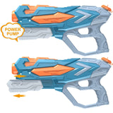 Pistol Cu Apa Pentru Copii, Rezervor, Pentru Piscina/Plaja, 6Ani+, Albastru, 4 Duze, 900Ml - vivimall.ro