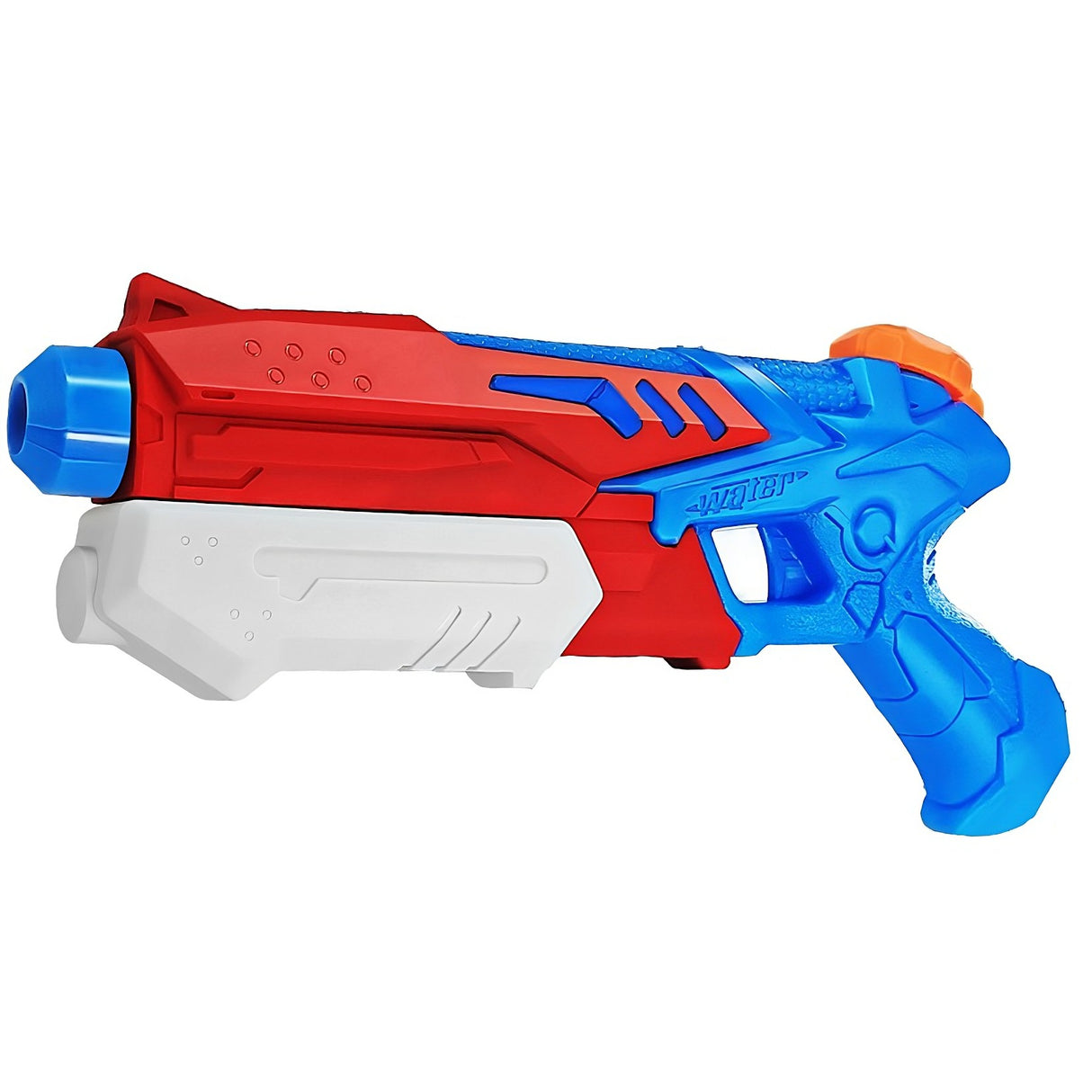 Pistol Cu Apa Pentru Copii, Rezervor, Pentru Piscina/Plaja, 6Ani+, Albastru Deschis/Rosu, 300Ml - vivimall.ro