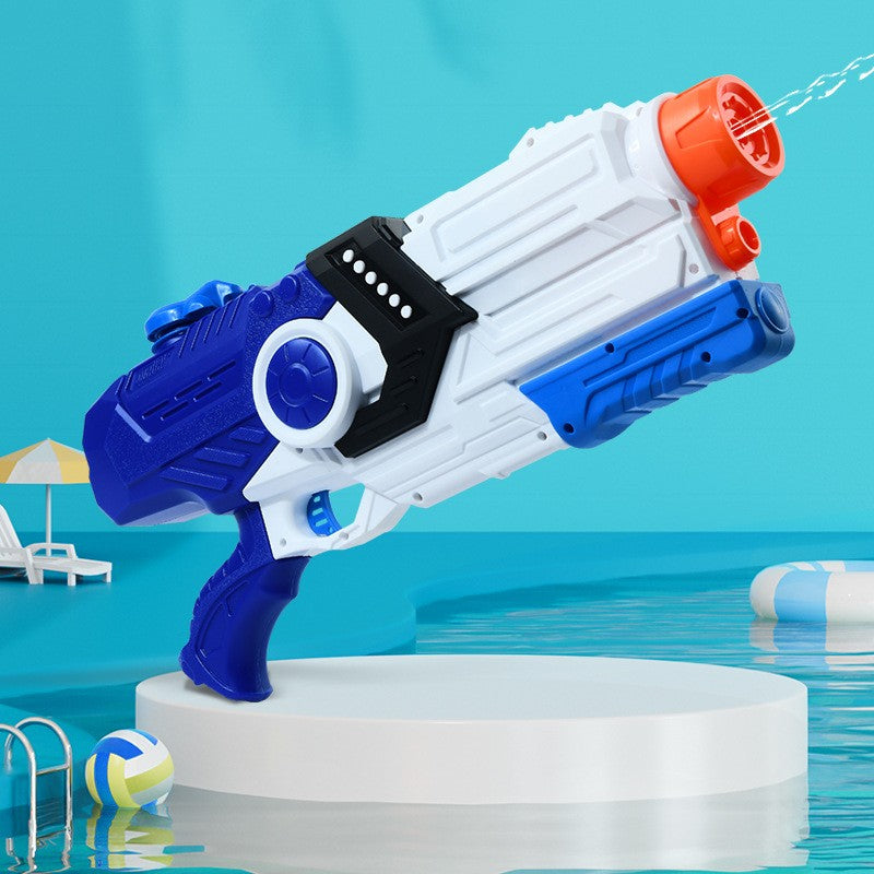 Pistol Cu Apa Pentru Copii, Rezervor, Pentru Piscina/Plaja, 6Ani+, Albastru/Multicolor, 2000Ml - vivimall.ro