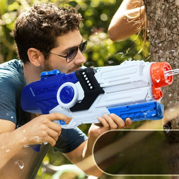 Pistol Cu Apa Pentru Copii, Rezervor, Pentru Piscina/Plaja, 6Ani+, Albastru/Multicolor, 2000Ml - vivimall.ro