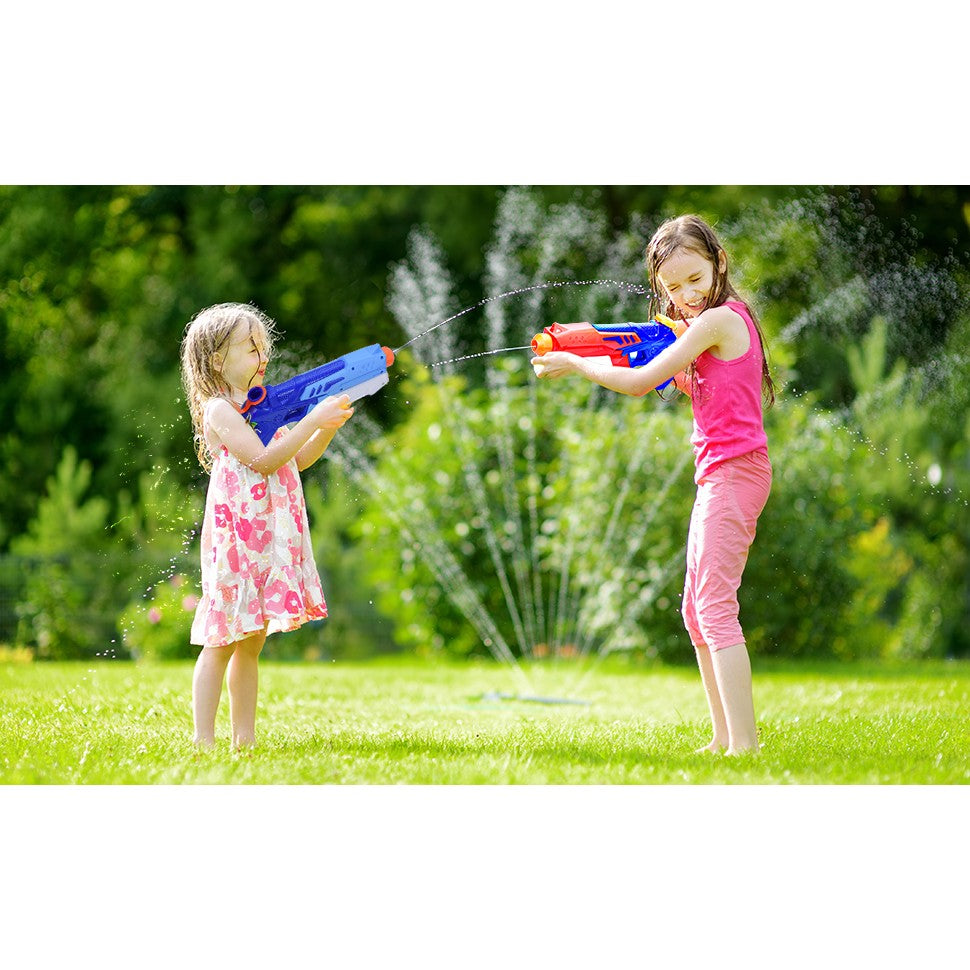 Pistol cu Apa pentru Copii, Rezervor, Pentru Piscina/Plaja, Vivimall, 6ani+,  Bleumarin/Rosu, 300ML - vivimall.ro