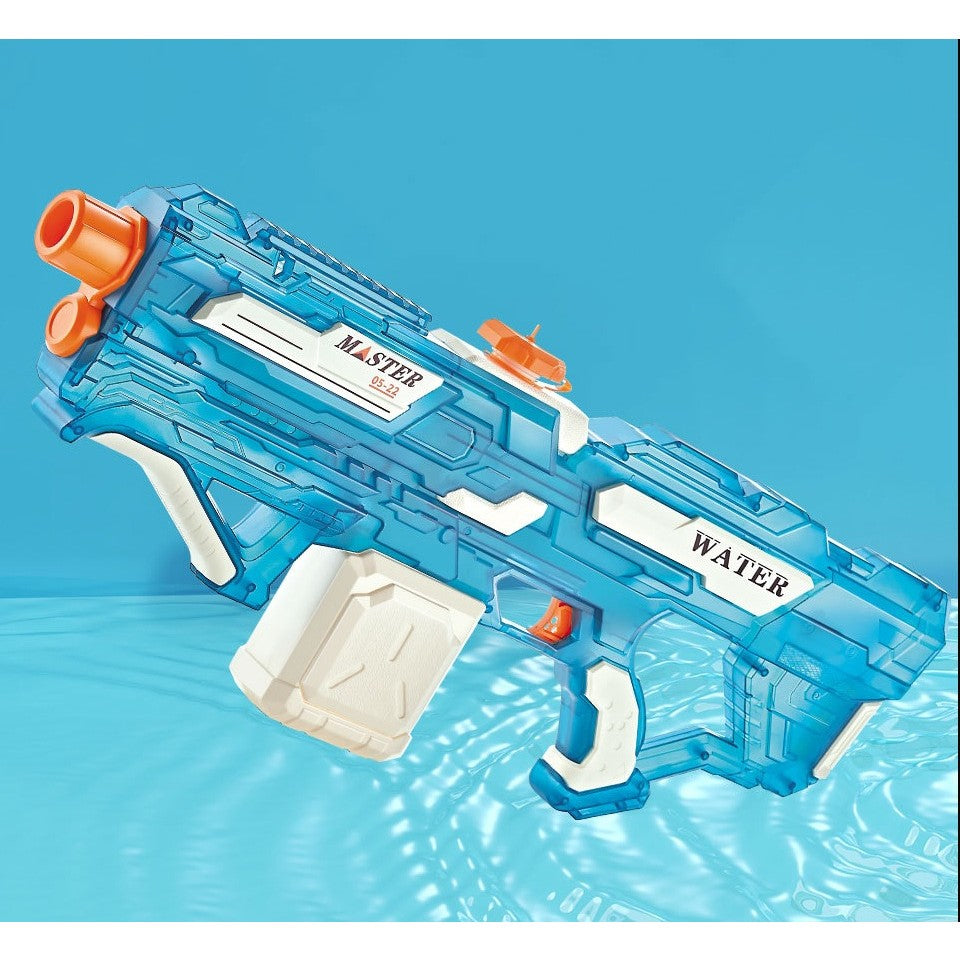 Pistol Cu Apa Electric, +6 Ani, Rezervor 650 Ml, Incarcare Usb, Din Plastic, 59 X 23 X 6 Cm, Albastru - vivimall.ro