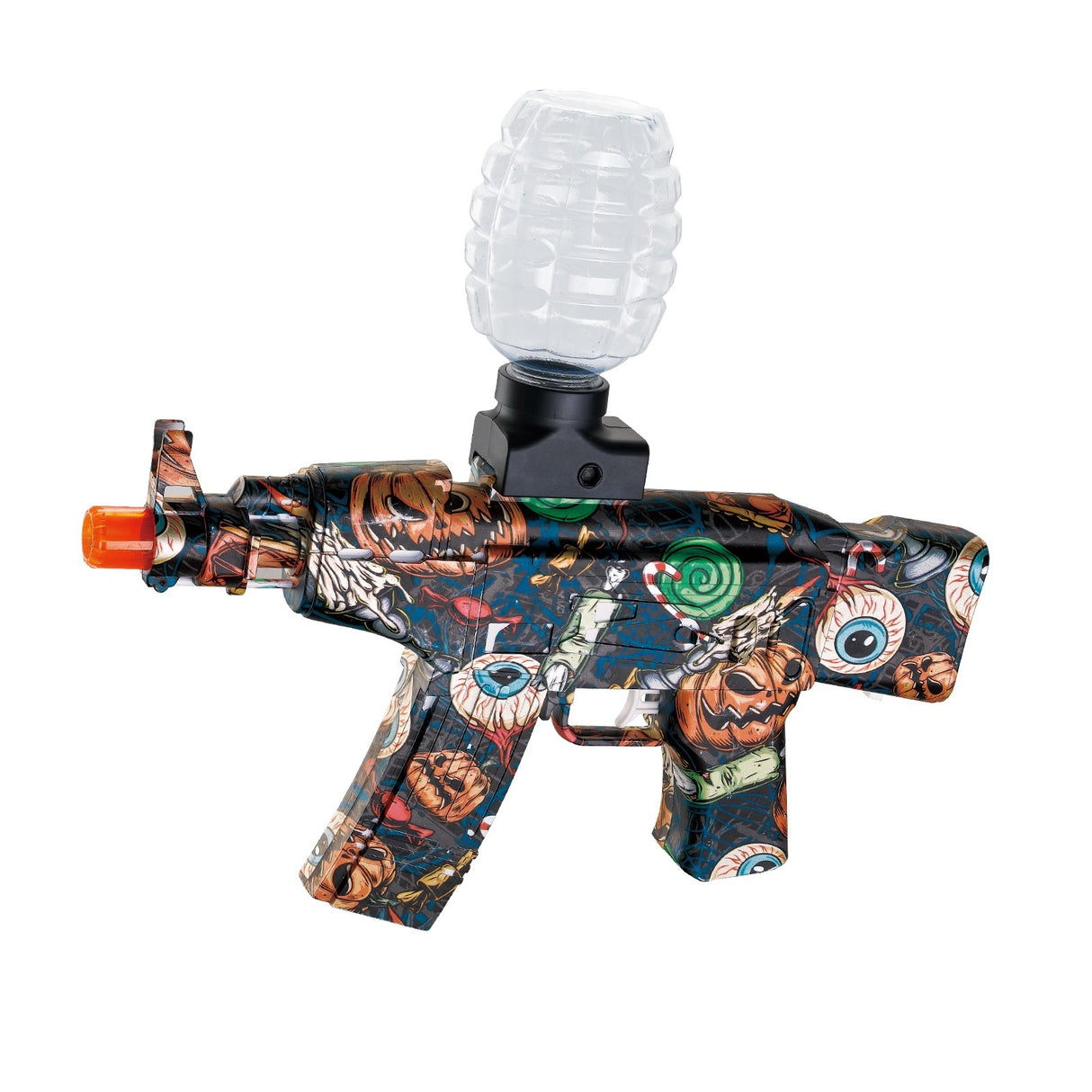 Mitraliera De Jucarie Electrica Cu Bile De Hidrogen De Gel, Gun Bluster, Tragere In Rafala, Varsta Peste 6 Ani, Ochelari De Protectie, 5000 De Bile Incluse, Cablu De Incarcare, Ak47