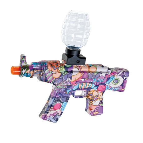 Mitraliera De Jucarie Electrica Cu Bile De Hidrogen De Gel, Gun Bluster, Tragere In Rafala, Varsta Peste 6 Ani, Ochelari De Protectie, 5000 De Bile Incluse, Cablu De Incarcare, Ak47