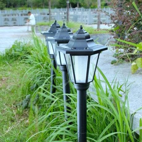 Lampa Solara Hexagonala Lumina Rece | EcoGlow - vivimall.ro