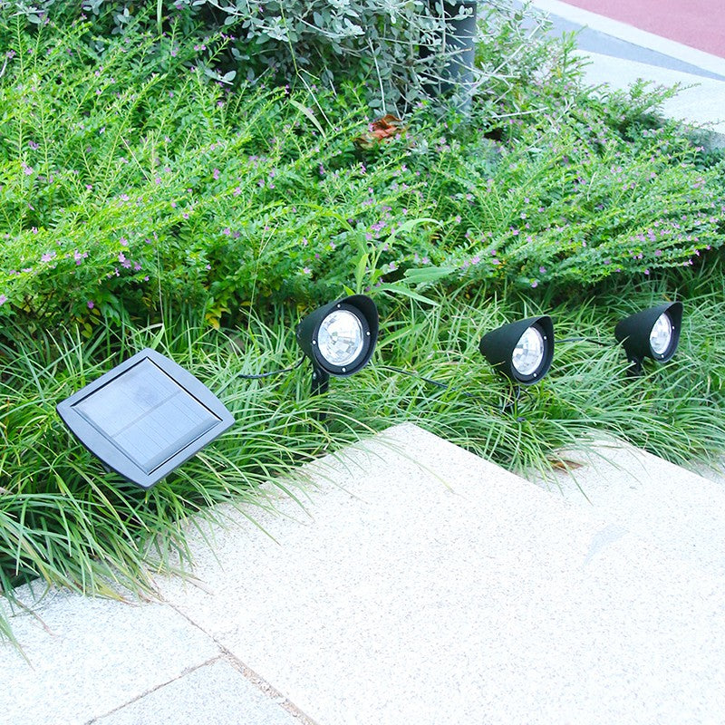 Lampa solara de tip decoratiune pentru gradina, Vivimall, model 3 felinare, alb rece