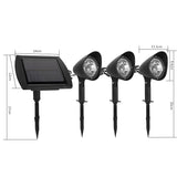 Lampa solara de tip decoratiune pentru gradina, Vivimall, model 3 felinare, alb rece