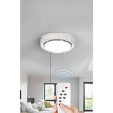 Plafoniera Solara, 300 W, Diametru 360 Mm, Cu Telecomanda, Lungime Prelungitor: 4.6 M, Alb Rece - vivimall.ro