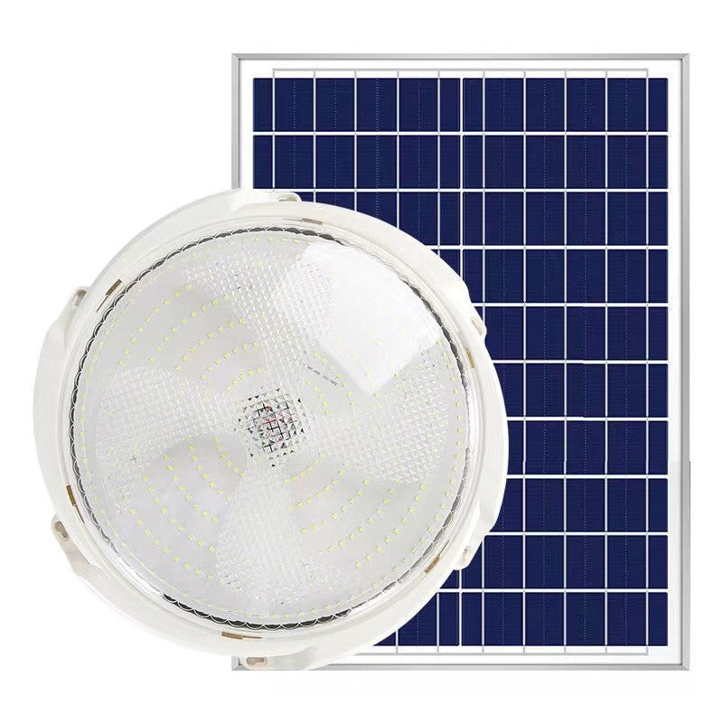 Plafoniera Solara, 300 W, Diametru 360 Mm, Cu Telecomanda, Lungime Prelungitor: 4.6 M, Alb Rece - vivimall.ro