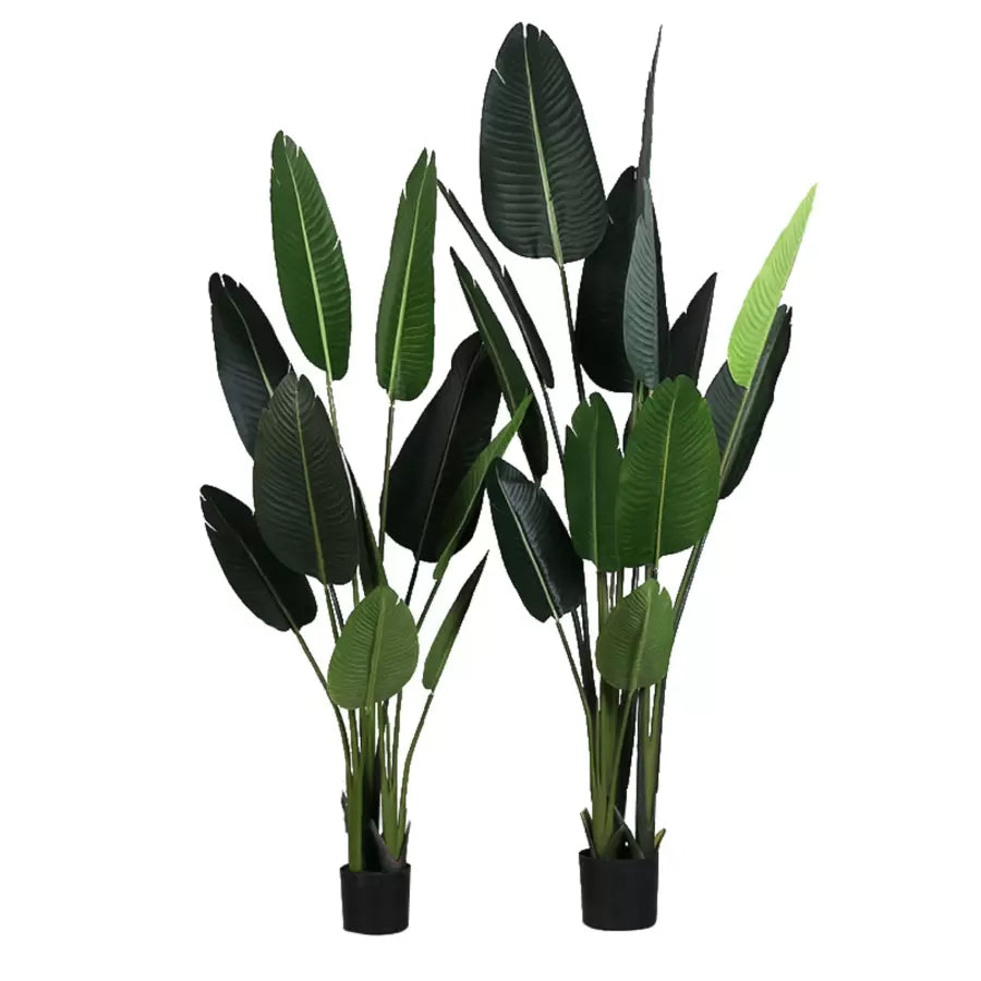 Planta Artificiala Pasarea Paradisului (Strelitzia Nicolai), 11 Frunze, Fara Ghiveci