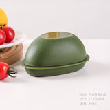 Cutie De Depozitare Si Pastrare A Alimentelor, Plastic, Model Avocado, Verde - vivimall.ro