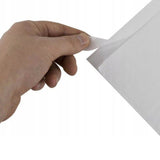 Plic port-document C5 transparent din polietilenă, detaliu bandă autoadezivă de prindere