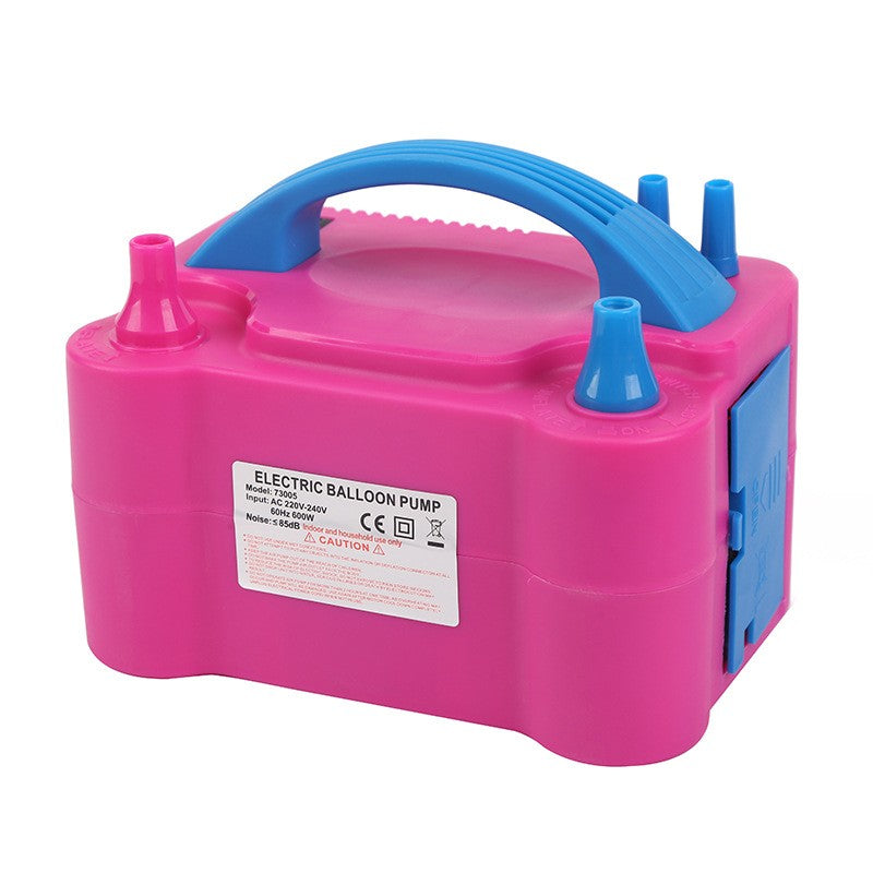 Pompa Electrica Pentru Umflat Baloane, 600 W, Roz Cu