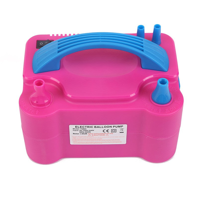 Pompa Electrica Pentru Umflat Baloane, 600 W, Roz Cu