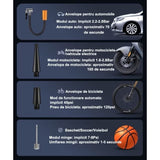 Pompa de Aer Wireless, Vivimall, Portabila, 150 PSI, Pentru Anvelope si Mingi, Baterie 2000 mAh, Afisaj Digital, 12.7 x 8.5 cm, Negru - vivimall.ro