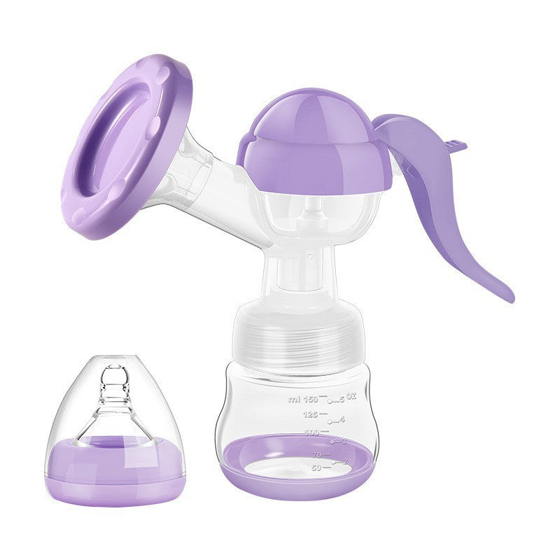 Pompa De San Manuala Multifunctionala, Portabila, Cu Tetina Pentru Biberon, Anti-Scurgere, Anti-Reflux, 150 Ml, Silicon, Recipient Transparent
