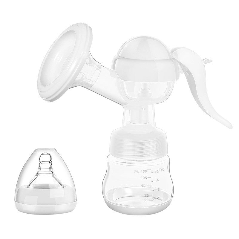 Pompa De San Manuala Multifunctionala, Portabila, Cu Tetina Pentru Biberon, Anti-Scurgere, Anti-Reflux, 150 Ml, Silicon, Recipient Transparent