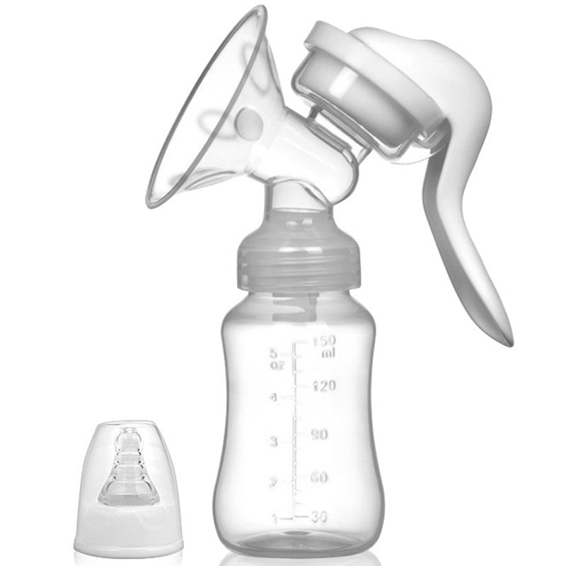 Pompa De San Manuala Multifunctionala, Portabila, Cu Tetina Pentru Biberon, Anti-Scurgere, Anti-Reflux, 150 Ml, Silicon, Recipient Transparent