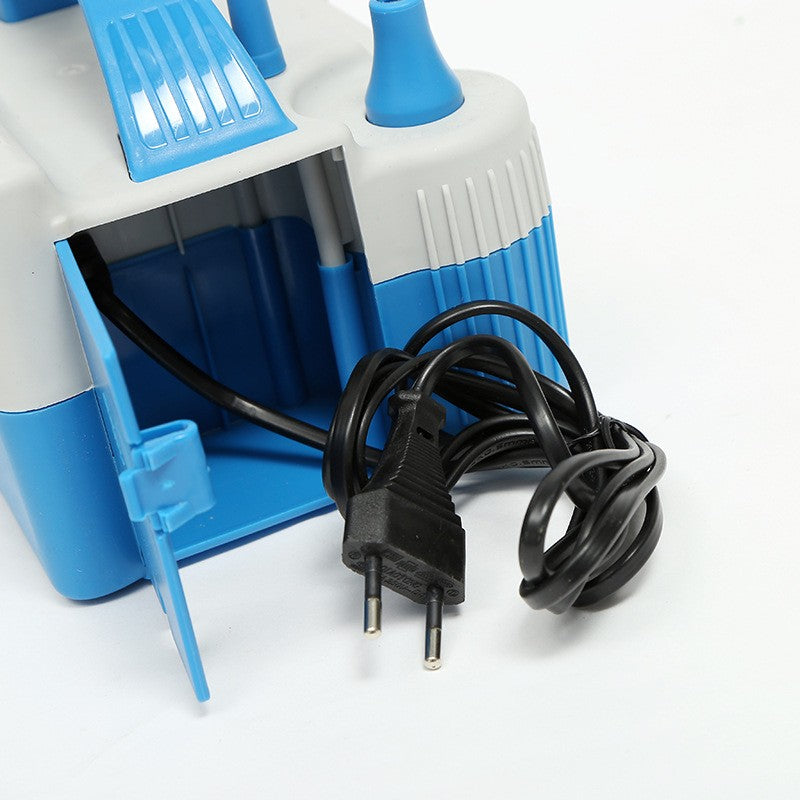 Pompa Electrica De Umflat Baloane, Cu Doua Iesiri, 220V, Putere 680W, Accesorii Petrecere, -Gri - vivimall.ro
