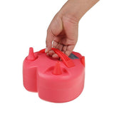 Pompa Electrica Pentru Umflat Baloane, 600 W, in Forma de Inima, Doua Capete de Umflat, din Plastic, Rosu