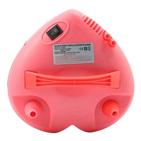 Pompa Electrica Pentru Umflat Baloane, 600 W, In Forma De Inima, Doua Capete De Umflat, Din Plastic - vivimall.ro