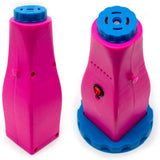 Pompa Electrica Pentru Umflat Baloane, din Plastic, Conectare la Retea, 10.5 x 10.5 x 21 cm, Portabila, Roz