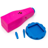 Pompa Electrica Pentru Umflat Baloane, din Plastic, Conectare la Retea, 10.5 x 10.5 x 21 cm, Portabila, Roz