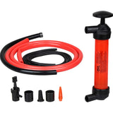 Pompa Manuala pentru Combustibil, Vivimall, Pompa pentru Lichide, din Plastic Rezistent,  Debit 5L per minut, 23 × 20 × 3 cm, 380 gr, Rosu - vivimall.ro