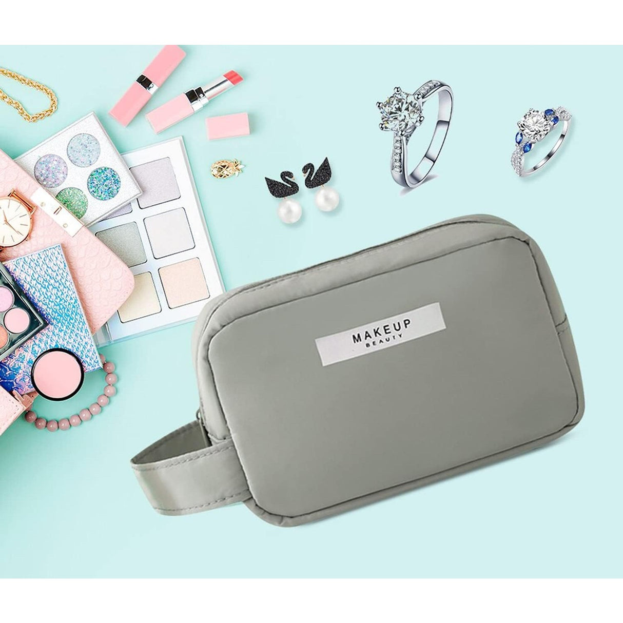 Portfard, Cu Maner, Material Impermeabil, Pentru Cosmetice