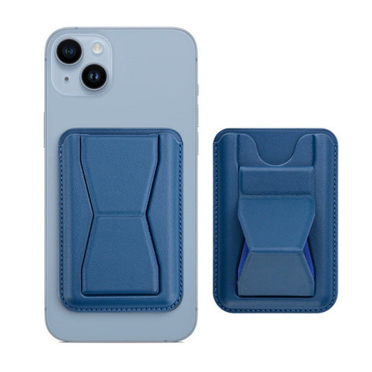 Portofel Vivimall MagSafe pentru carduri cu suport integrat, Albastru - vivimall.ro